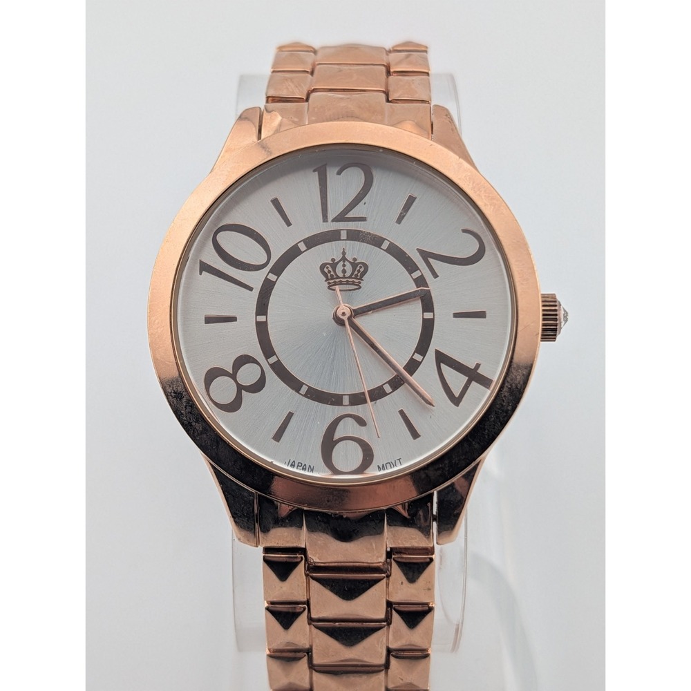 Premier Designs Women's Watch 44mm Case Rose Gold 6.25" Band- New Battery